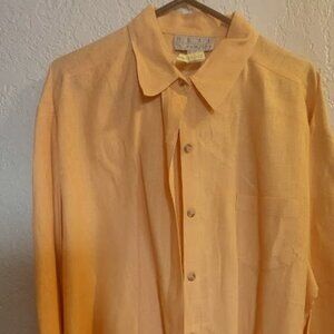 REAL COMFORT 100% ORANGE-MAIZE COLOR BLOUSE